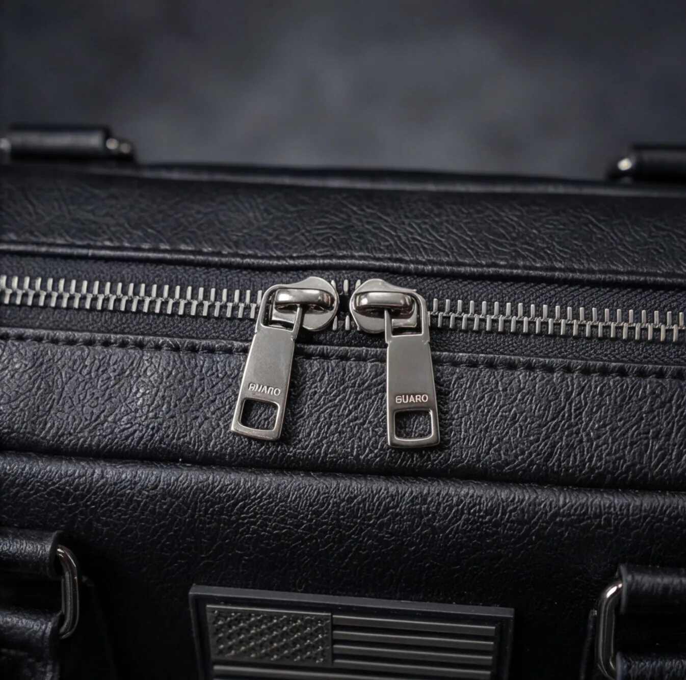 Premium zipper detail