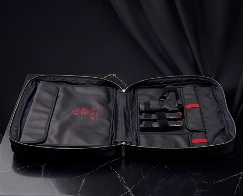 Pistol and magazines in tactical chamber