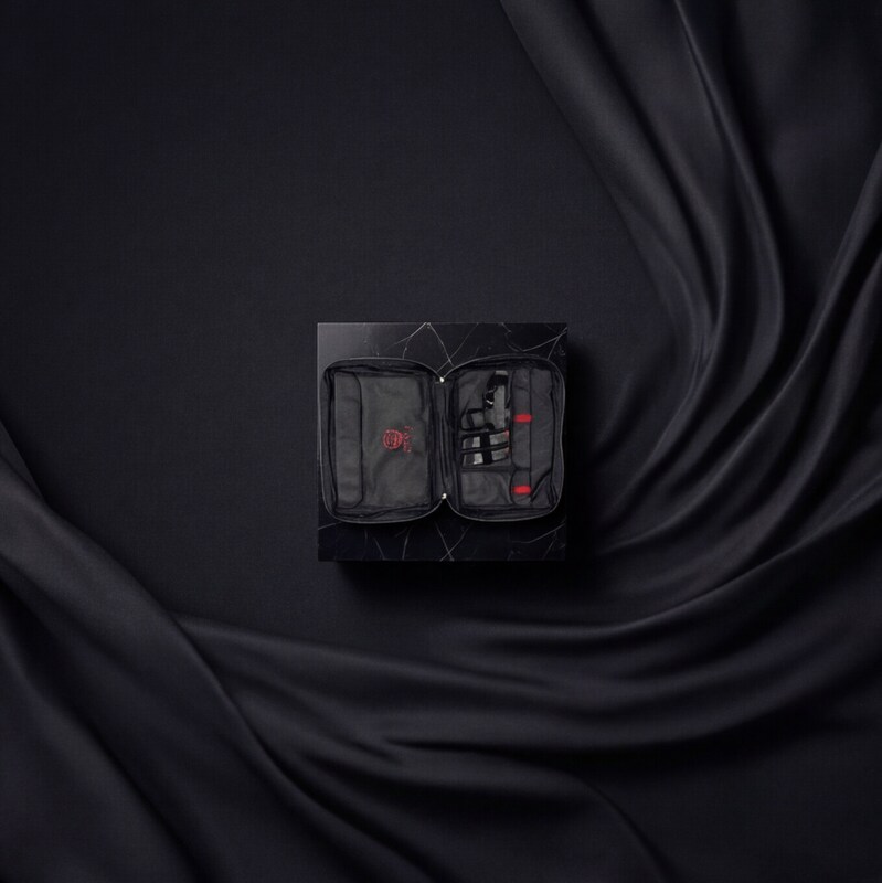 Tactical kit on dark satin