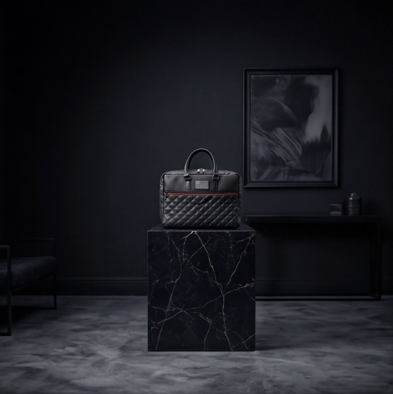 REVIS-1 Executive Guard Faraday briefcase, dramatic studio shot